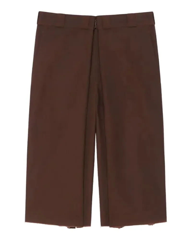 Givenchy raw-hem wide-leg bermuda shorts - Braun Braun