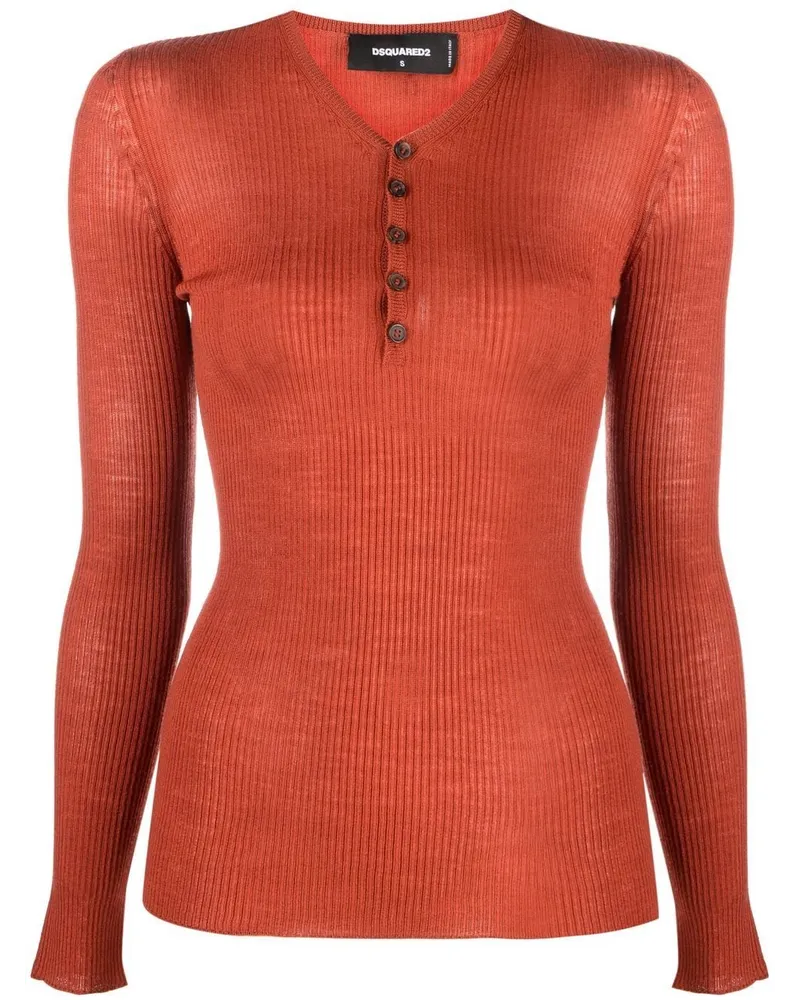 Dsquared2 Klassischer Pullover Orange