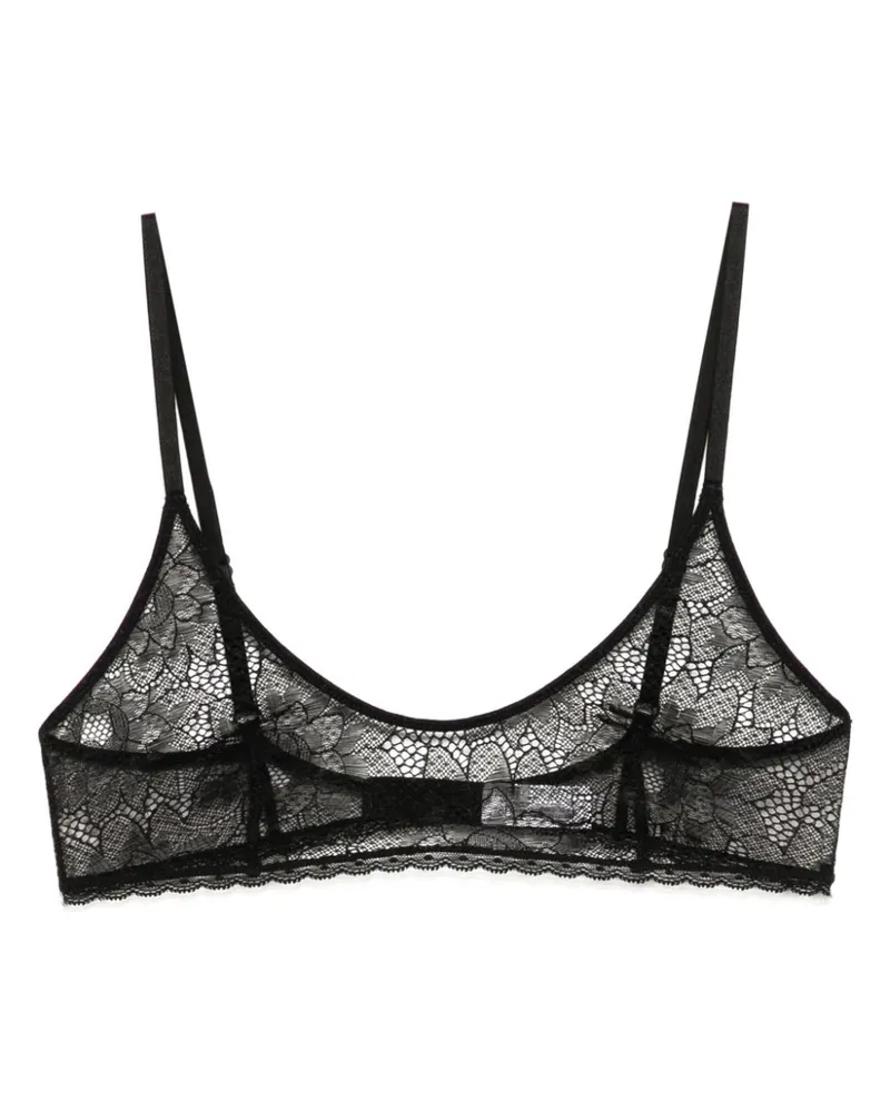 Kiki De Montparnasse Dahlia Soft BH aus Spitze - Schwarz Schwarz