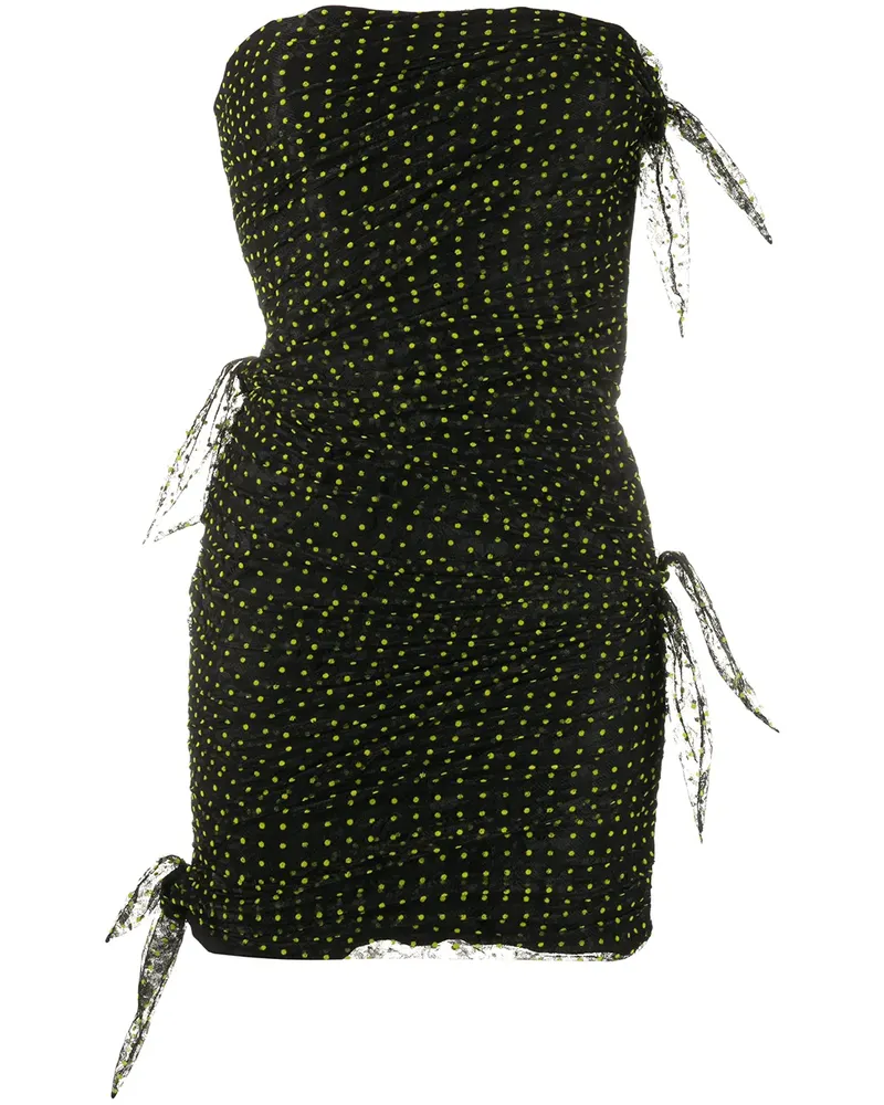 Philosophy Di Lorenzo Serafini Gepunktetes Tüllkleid - Schwarz Schwarz