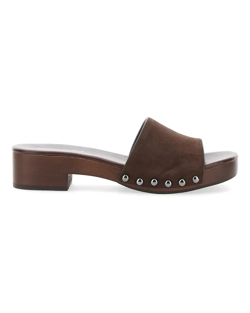 Jeffrey Campbell Cambrie stud-embellished suede sandals - Braun Braun