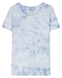 Majestic T-Shirt mit Batikmuster Blau