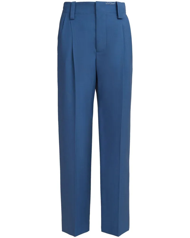 Marni Hose mit Logo-Stickerei - Blau Blau