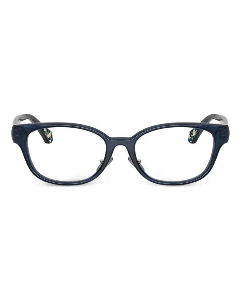 Moncler Brille mit ovalem Gestell - Blau Blau