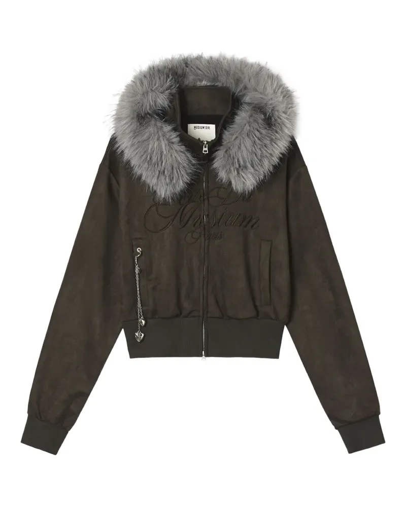 Musium Div. Cropped-Jacke mit Kapuze - Grün Grün
