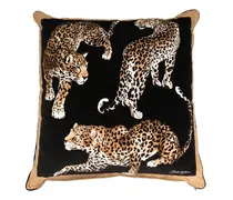 Kissen mit Leoparden-Print