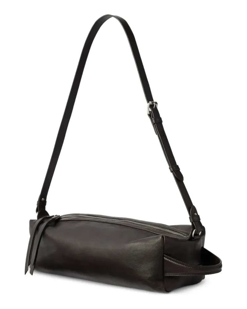Christophe Lemaire Care Schultertasche aus Nappaleder - Braun Braun