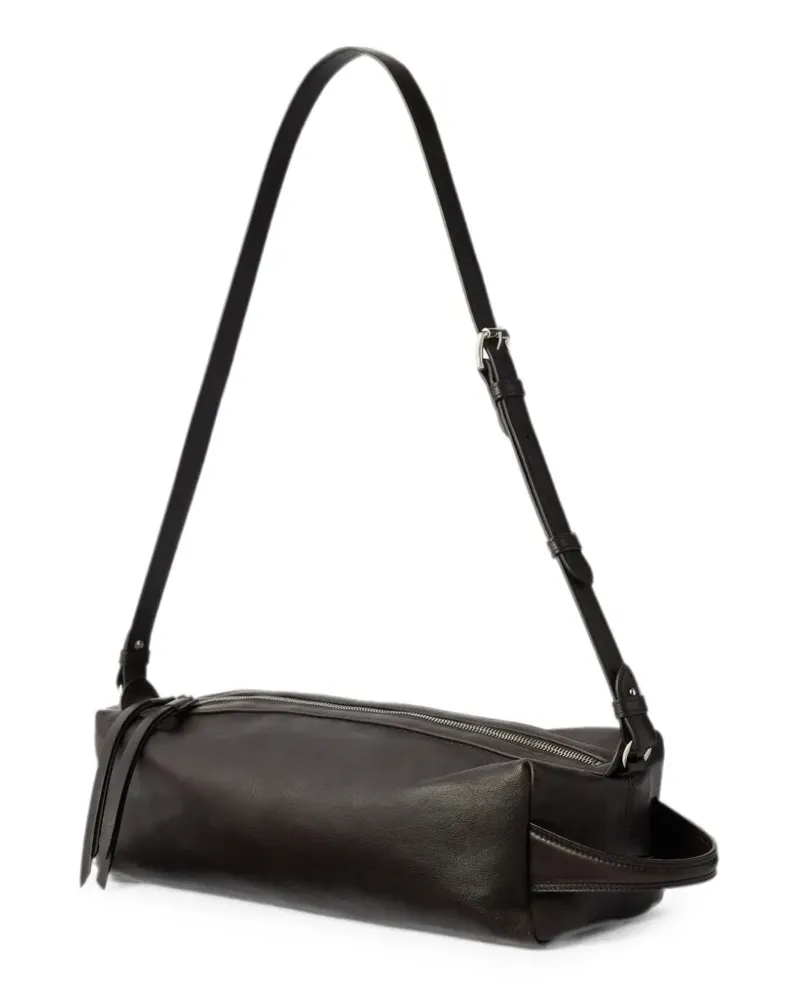 Christophe Lemaire Care Schultertasche aus Nappaleder - Braun Braun