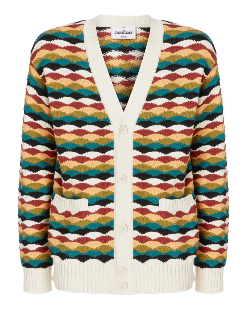 Missoni Cardigan mit Jacquardmuster - Weiß Weiß