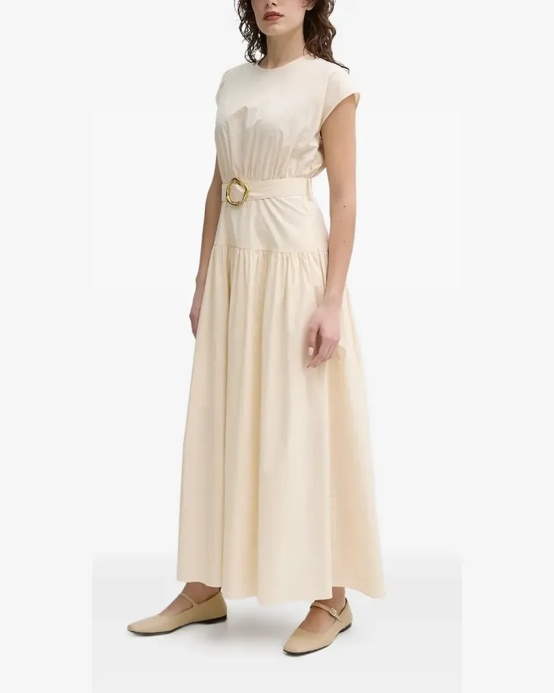 Isabelle Blanche Maxikleid mit Gürtel - Nude Nude