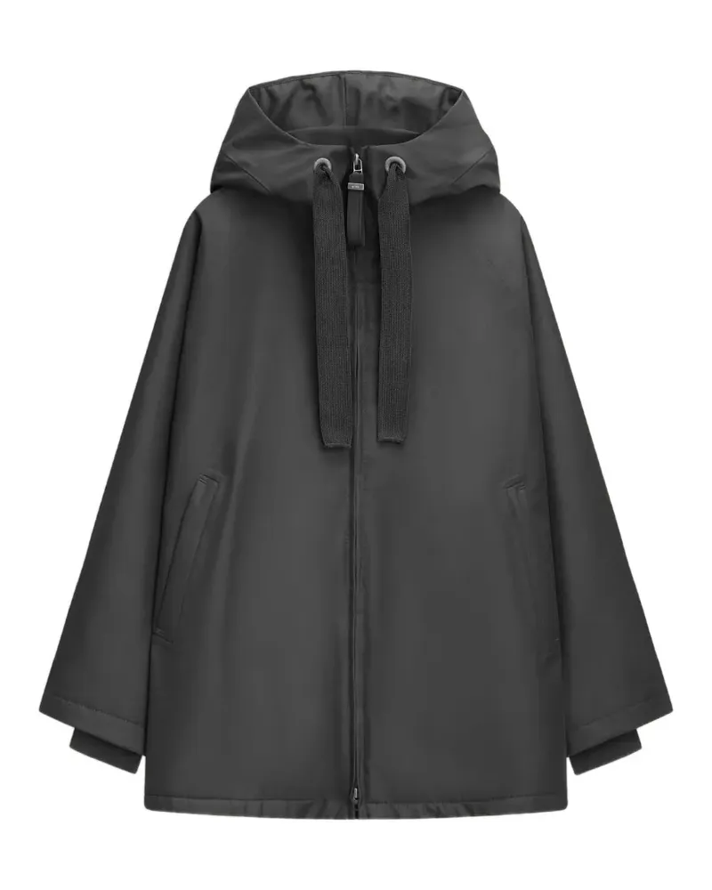 G-Lab Pure hooded oversized jacket - Schwarz Schwarz