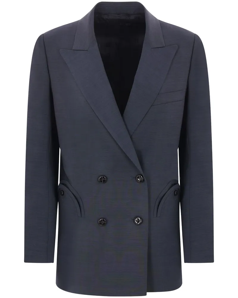 Blazé Milano Doppelreihiger Blazer - Blau Blau