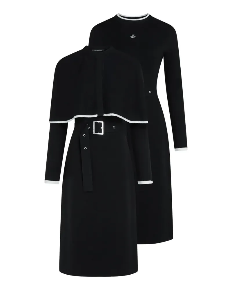 Karl Lagerfeld Verwandelbares Kleid - Schwarz Schwarz