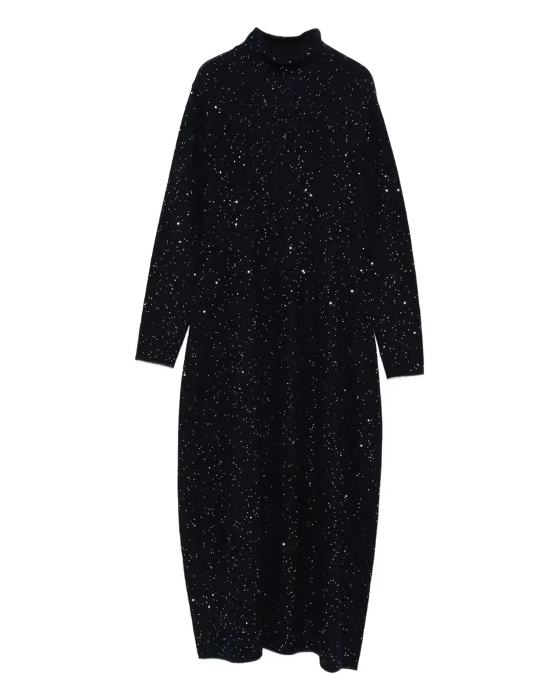 Antonelli Firenze Gestricktes Kleid mit Stehkragen - Blau Blau