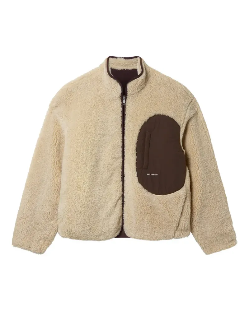 Axel Arigato Moss Fleecejacke mit Einsätzen - Nude Nude
