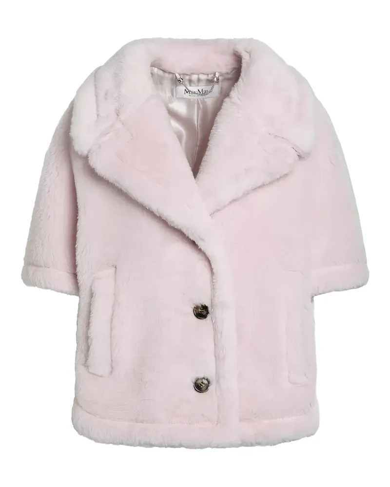 Max Mara Corvino Cape mit Teddy-Struktur - Rosa Rosa