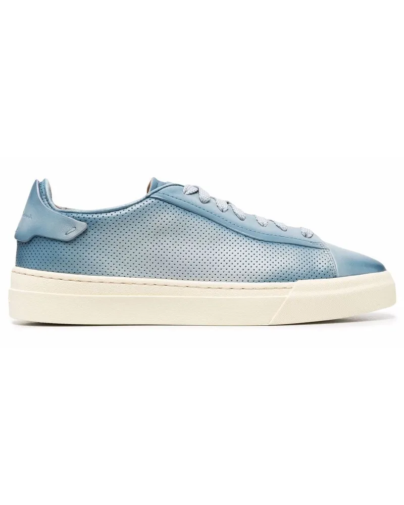 Santoni Sneakers im Used-Look - Blau Blau