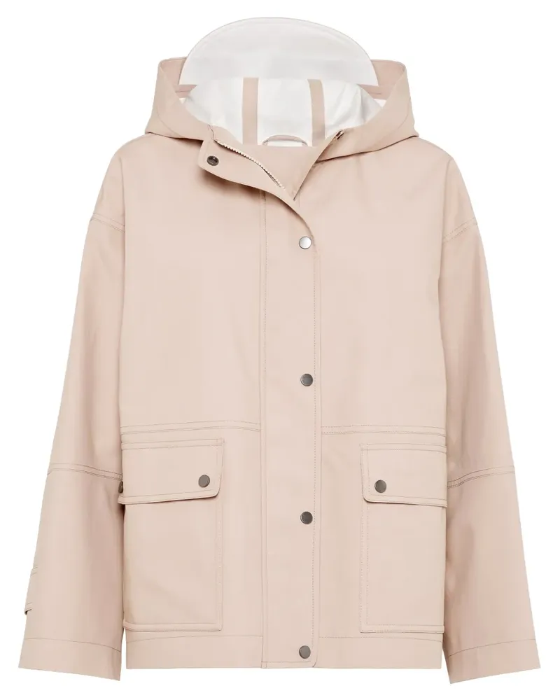 Brunello Cucinelli Wasserabweisende Canvas-Jacke - Rosa Rosa