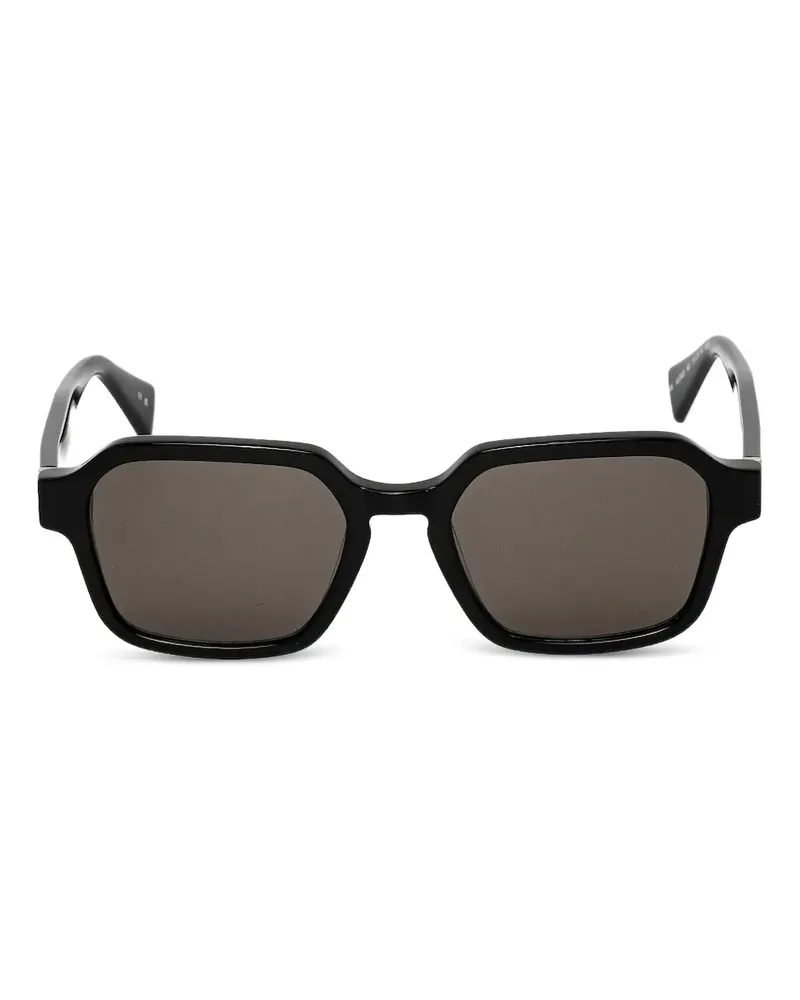 AllSaints Sonnenbrille mit eckigem Gestell - Schwarz Schwarz