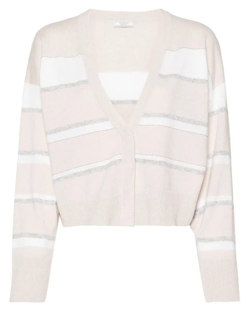 Peserico Cardigan mit Perlen - Nude Nude
