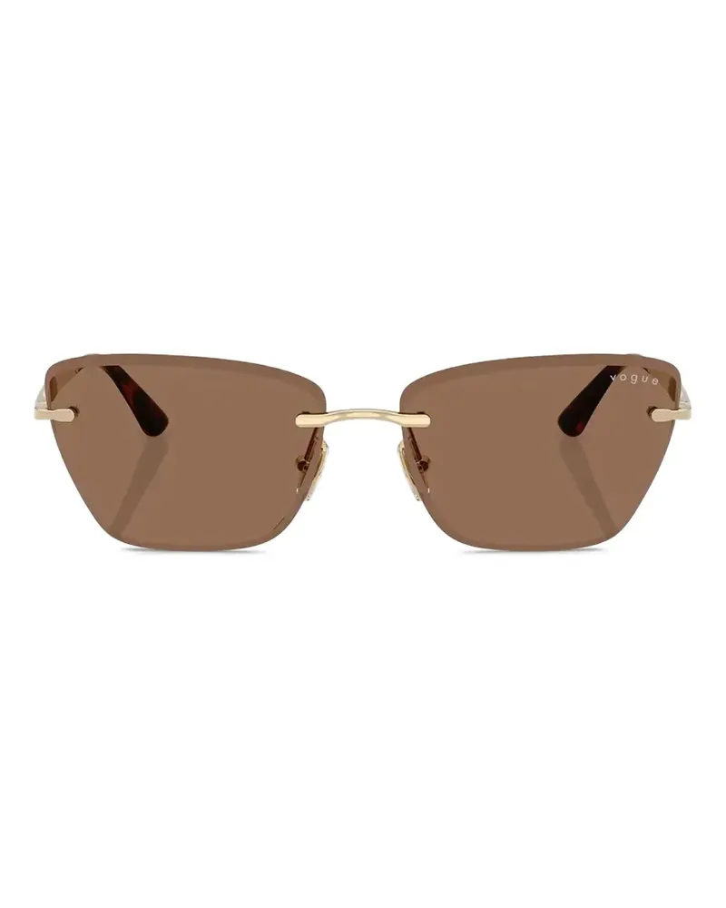 Vogue Rahmenlose Sonnenbrille - Gold Gold