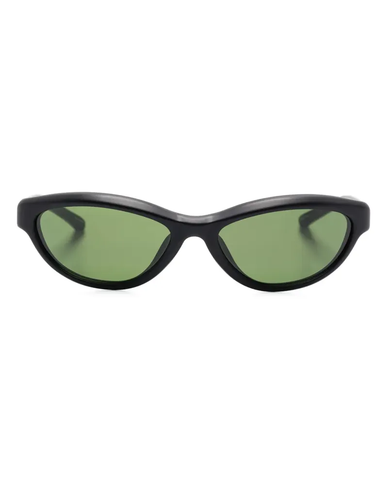 Jacquemus Klassische Cat-Eye-Sonnenbrille - Schwarz Schwarz