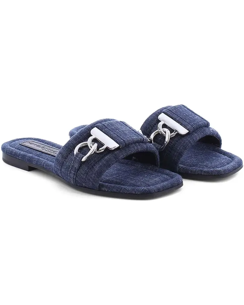 Kennel & Schmenger Flache Jeanssandalen - Blau Blau