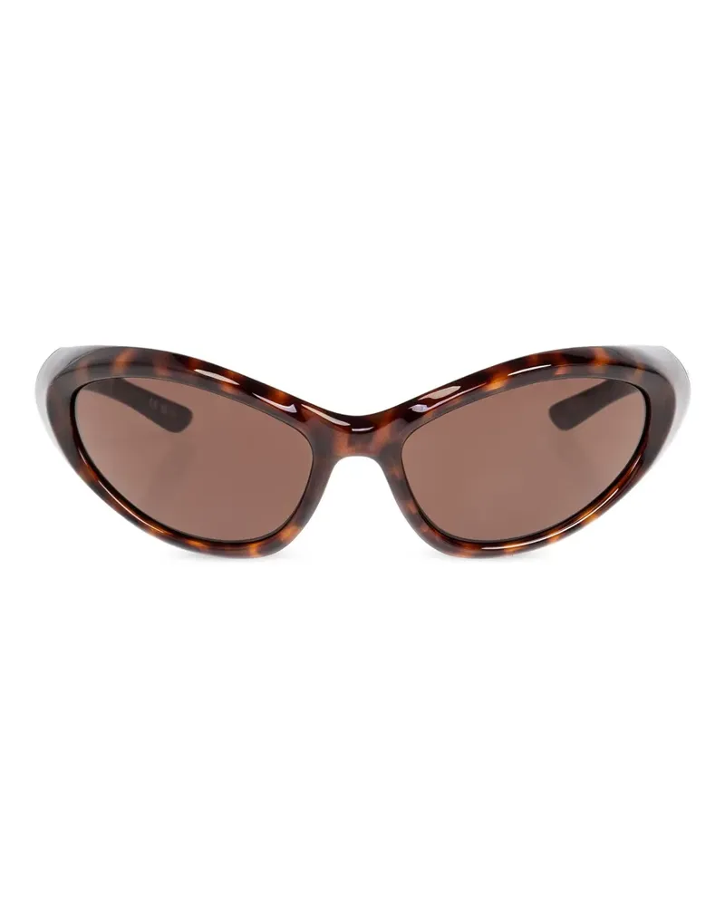 Balenciaga Sporty B Sonnenbrille - Braun Braun