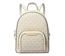 Extrakleiner Jaycee Rucksack mit Monogrammmuster - Nude