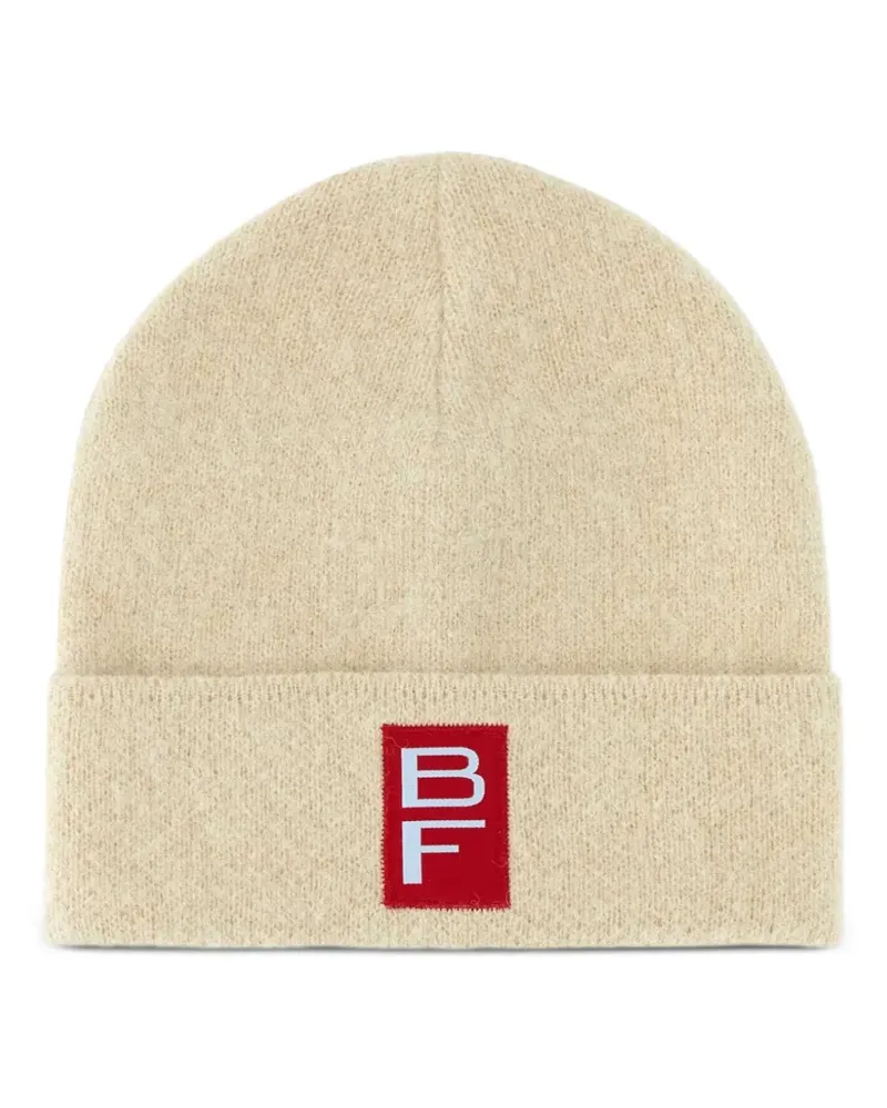 by FAR logo detail beanie - Nude Nude