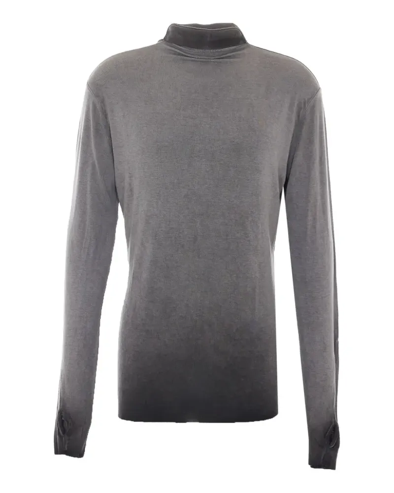 THOM KROM cold-dye thumb-slot sweater - Grau Grau