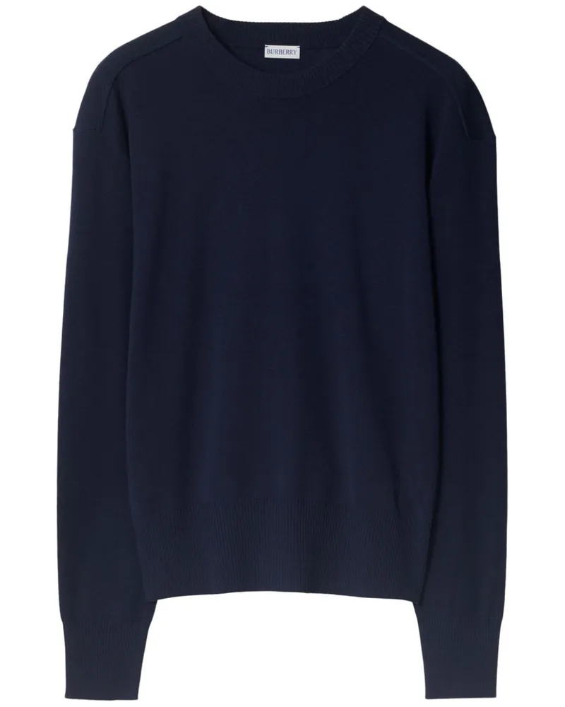 Burberry Fein gestrickter Pullover - Blau Blau