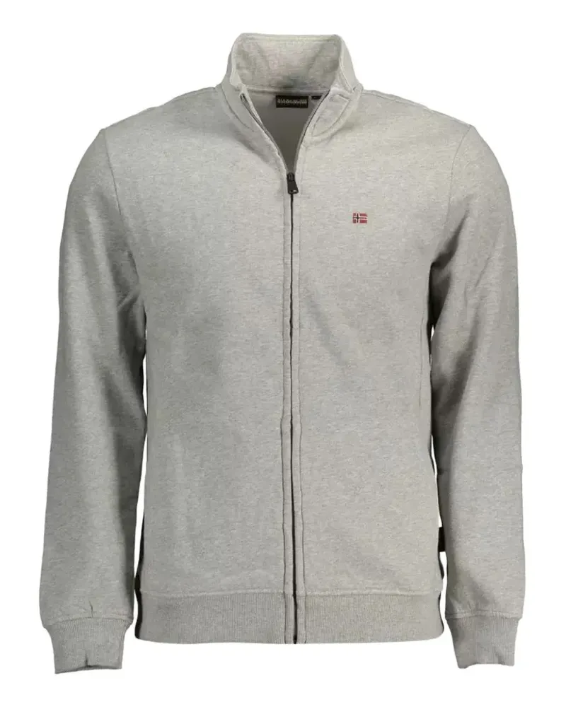 Napapijri zip-up cotton sweater - Grau Grau