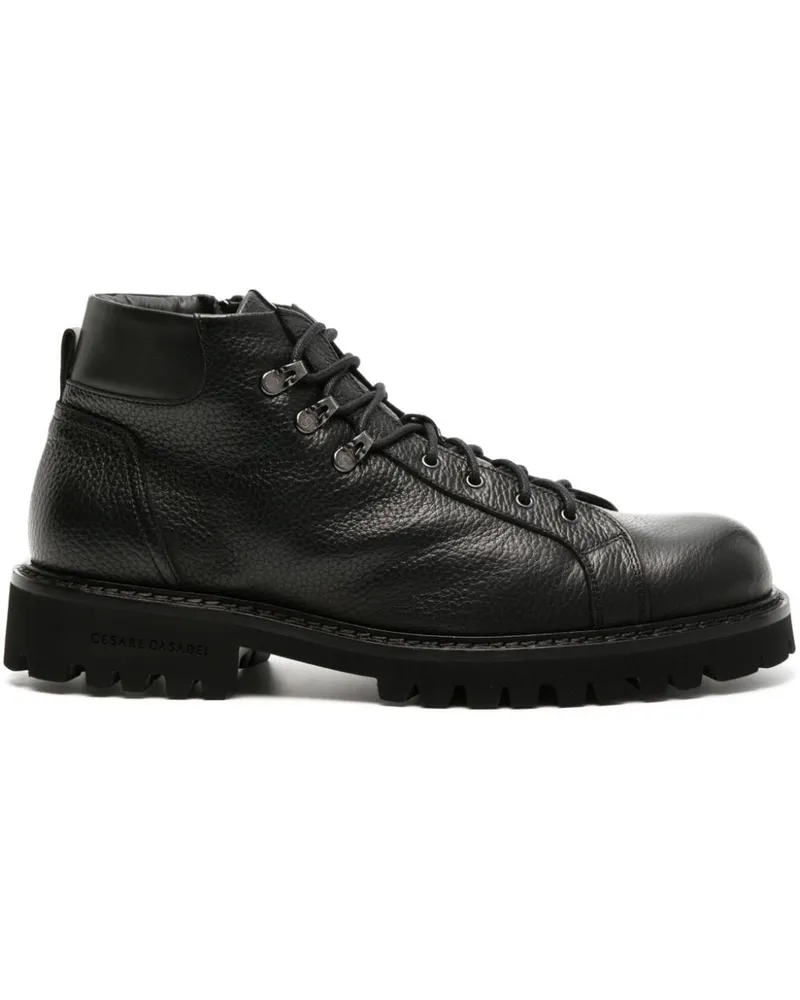 Casadei Cervo Schnürstiefel - Schwarz Schwarz