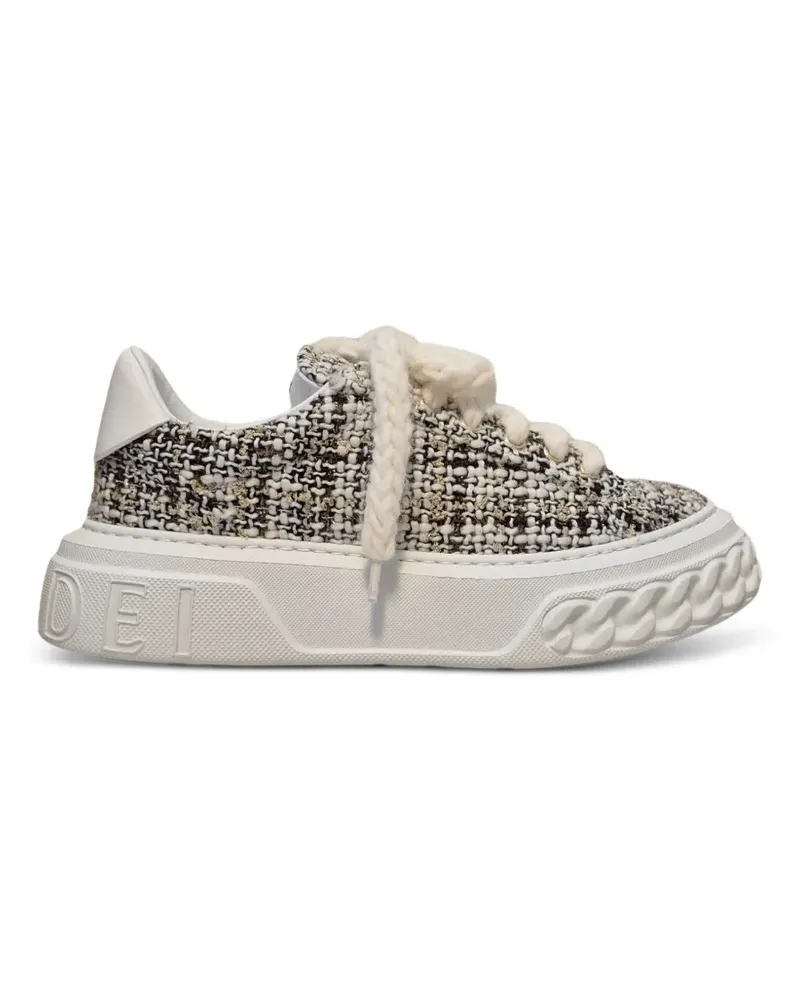 Casadei Off Road tweed-effect chunky-sole sneakers - Weiß Weiß