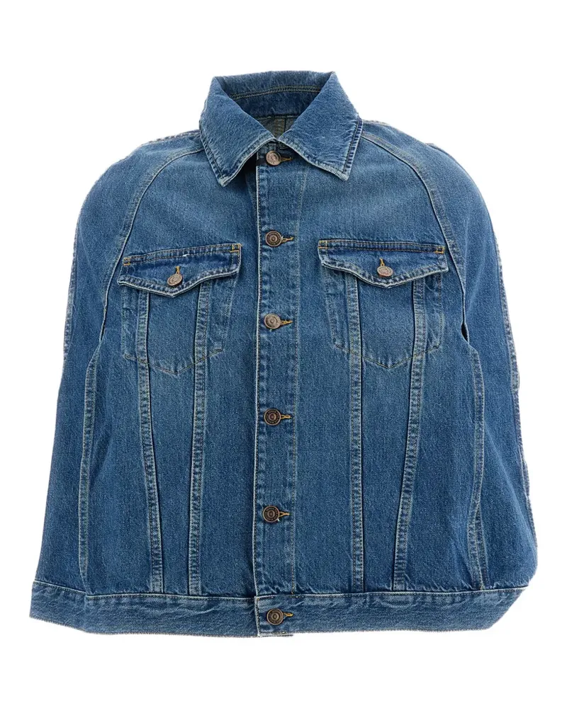7 for all mankind Midtown denim cape-style jacket - Blau Blau