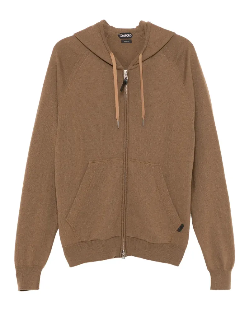 Tom Ford Gestrickter Hoodie - Braun Braun