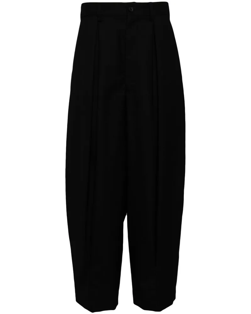 Comme des Garçons Hose mit Tapered-Bein Schwarz