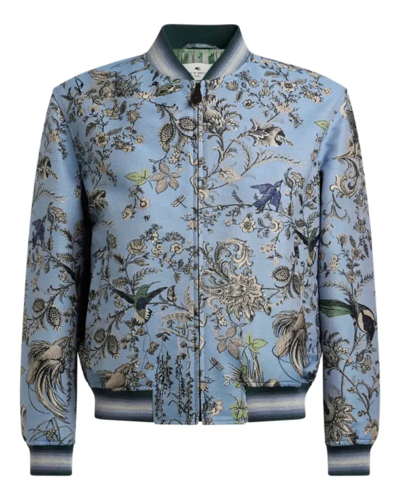Etro Bomberjacke mit Jacquardmuster - Blau Blau