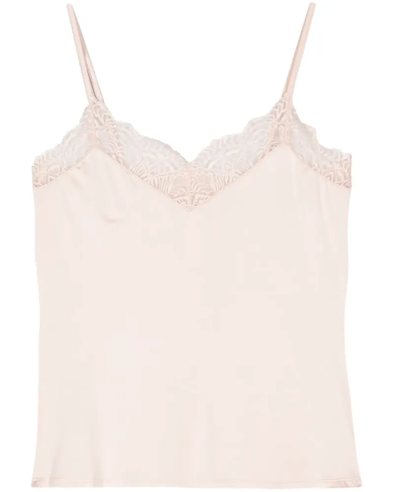Hanro Josephine Oberteil mit Spitzenborte - Rosa Rosa