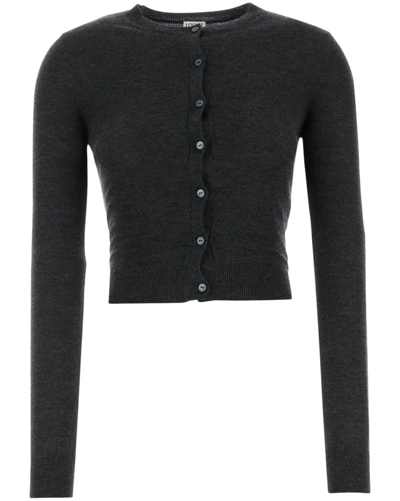 Loewe Drapierter Cardigan - Grau Grau