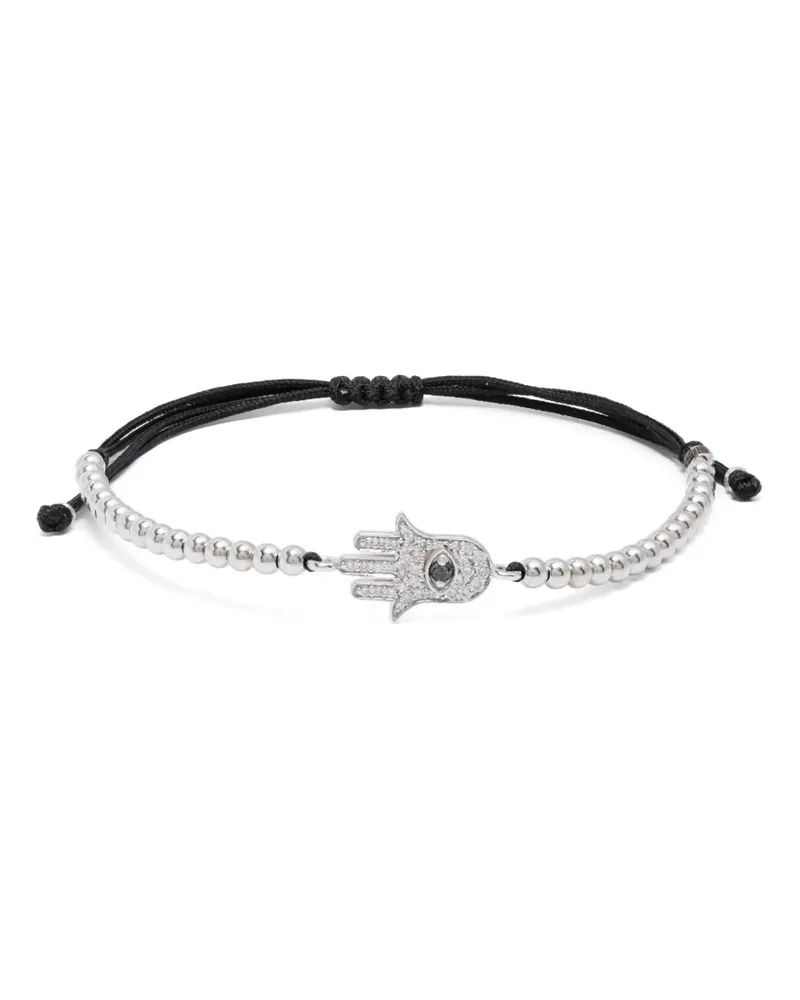 ANIL ARJANDAS 18kt Hamsa Weißgoldarmband mit Diamanten - Silber Silber