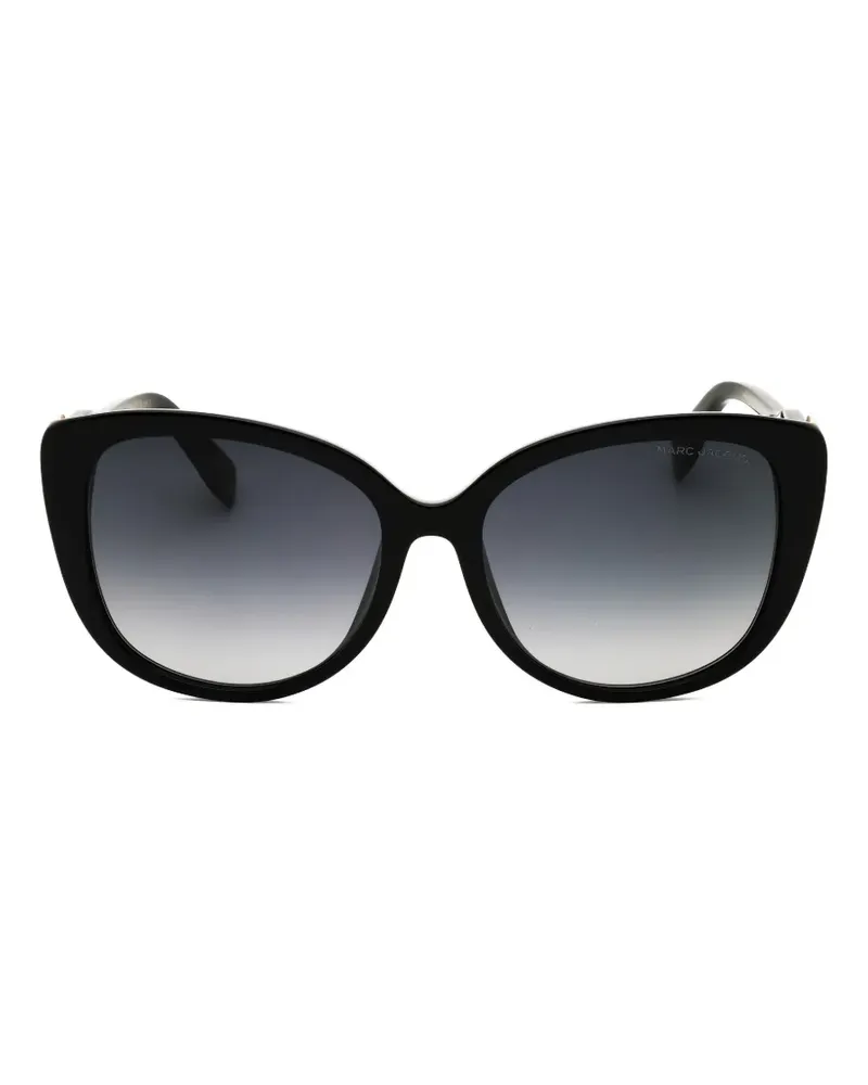 Marc Jacobs logo plaque cat-eye sunglasses - Schwarz Schwarz