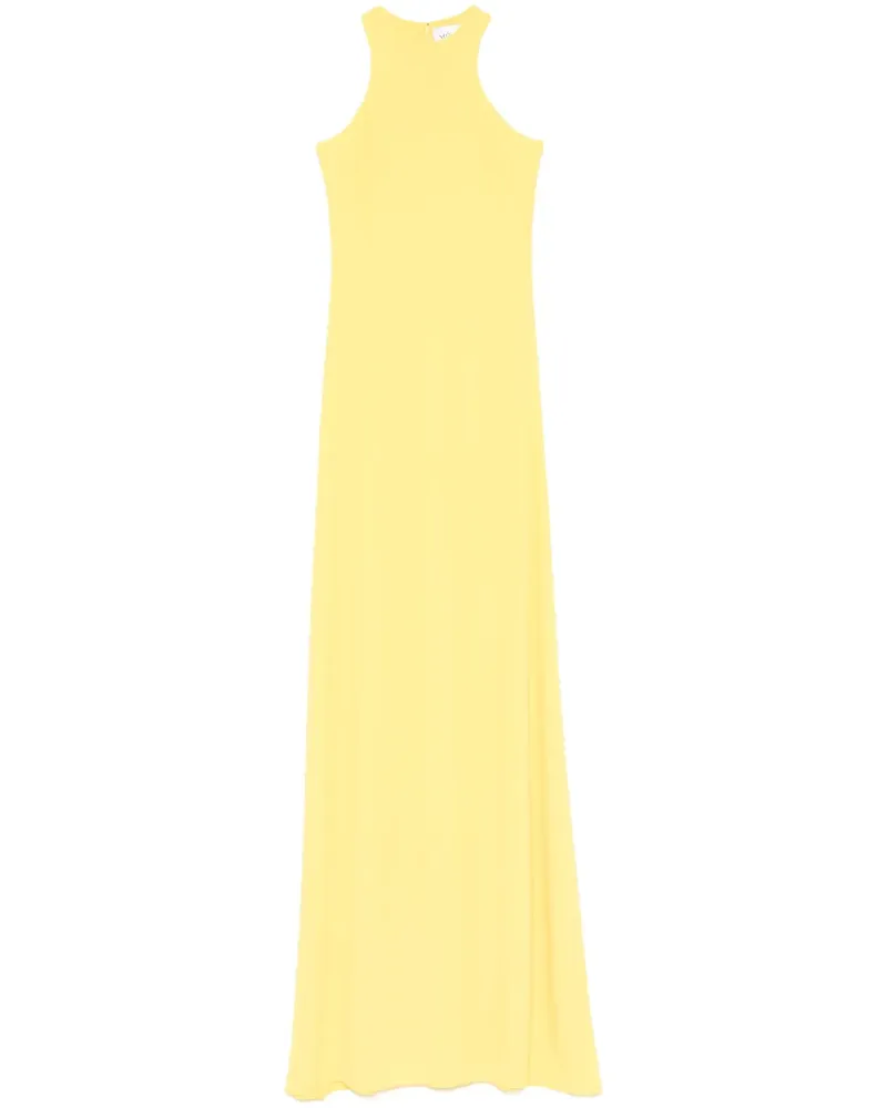 Mônot Georgette-Maxikleid - Gelb Gelb