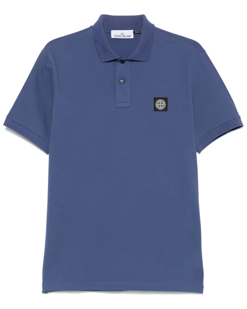 Stone Island Poloshirt aus Piqué - Blau Blau