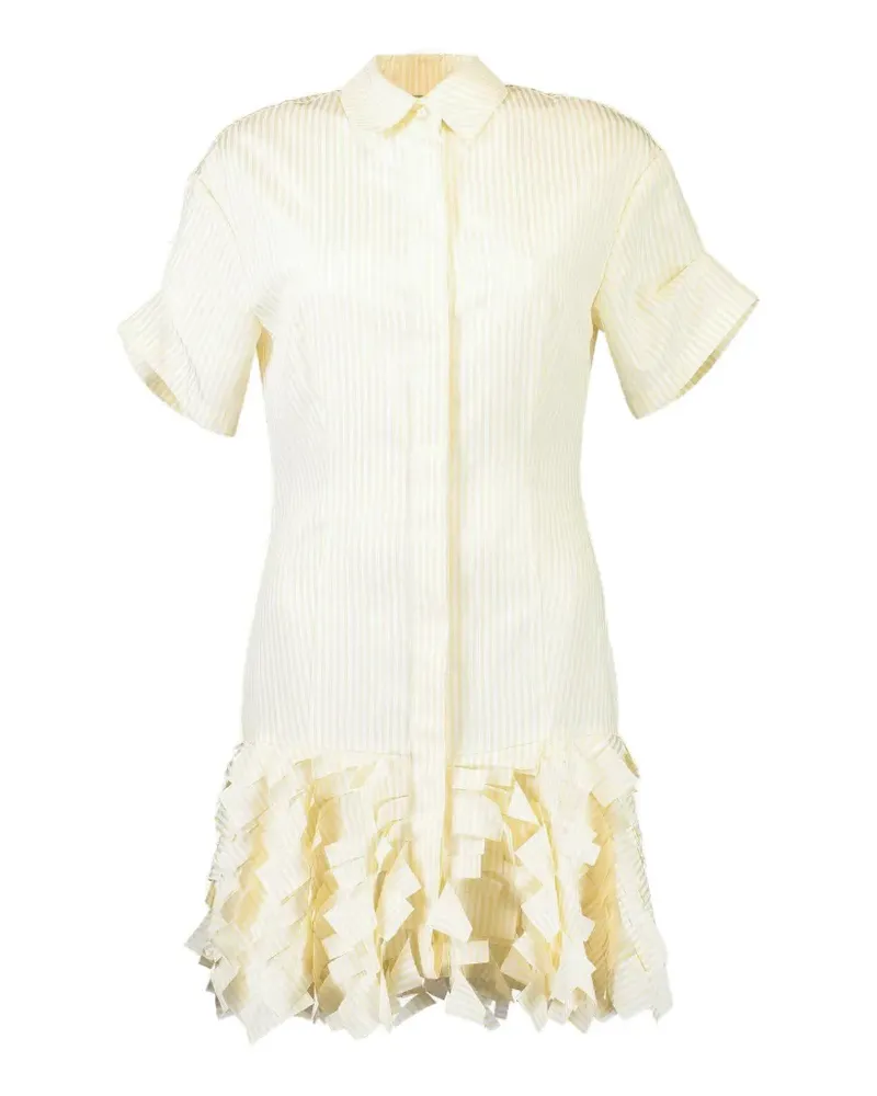 Alexis Ema ruffled striped mini dress - Gelb Gelb