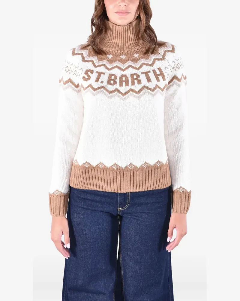 MC2 Saint Barth Meghan Nordic Pullover - Weiß Weiß