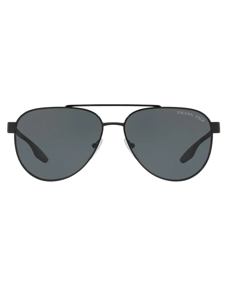 Prada PS 54TS' Pilotenbrille - Schwarz Schwarz