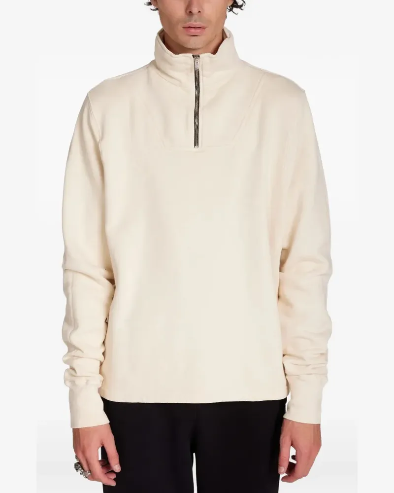 LES TIEN quarter-zip sweater - Nude Nude