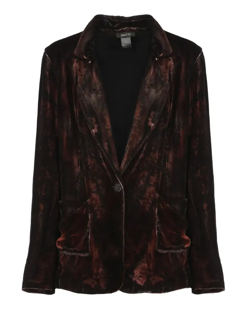 Avant Toi velvet single-breasted jacket - Violett Violett